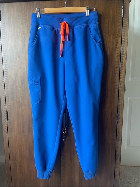 Figs Pants - Figs high waisted Zamora joggers in winning blue, women’s size medium